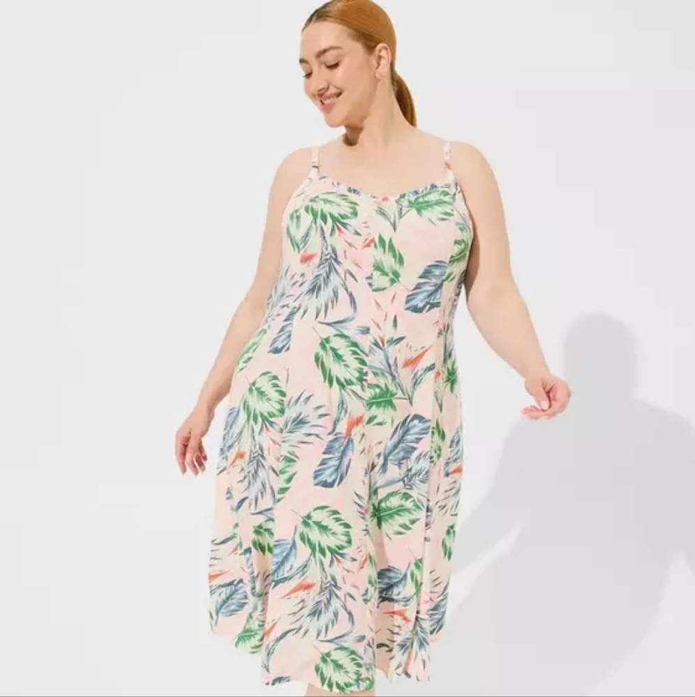 Gorgeous Torrid Tropical Print Dress